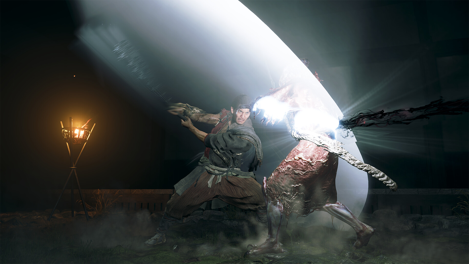 Sword combat in Onimusha: Way of the Sword, the Action-mode fantasy