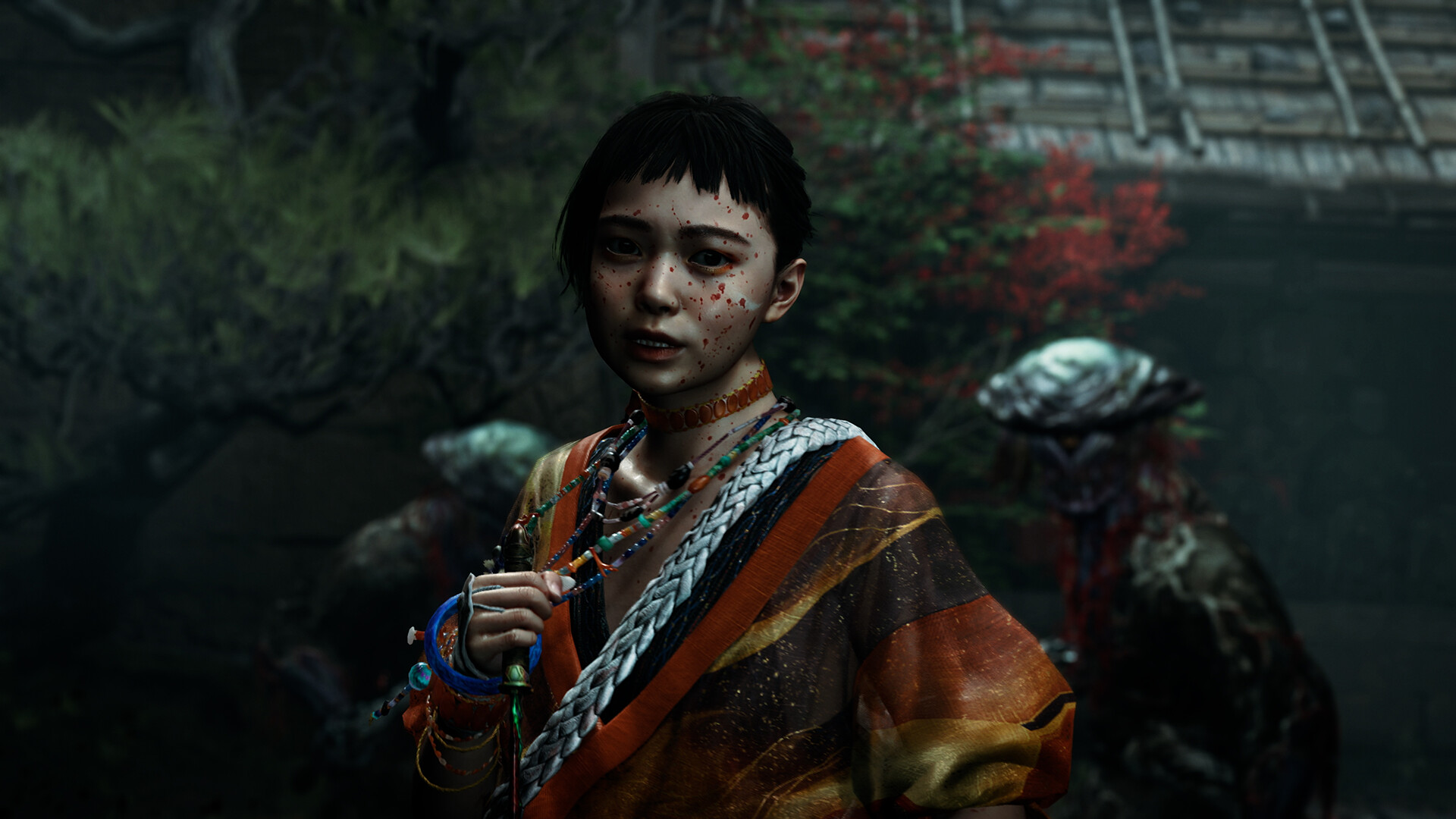 Izumo no Okuni in Onimusha: Way of the Sword