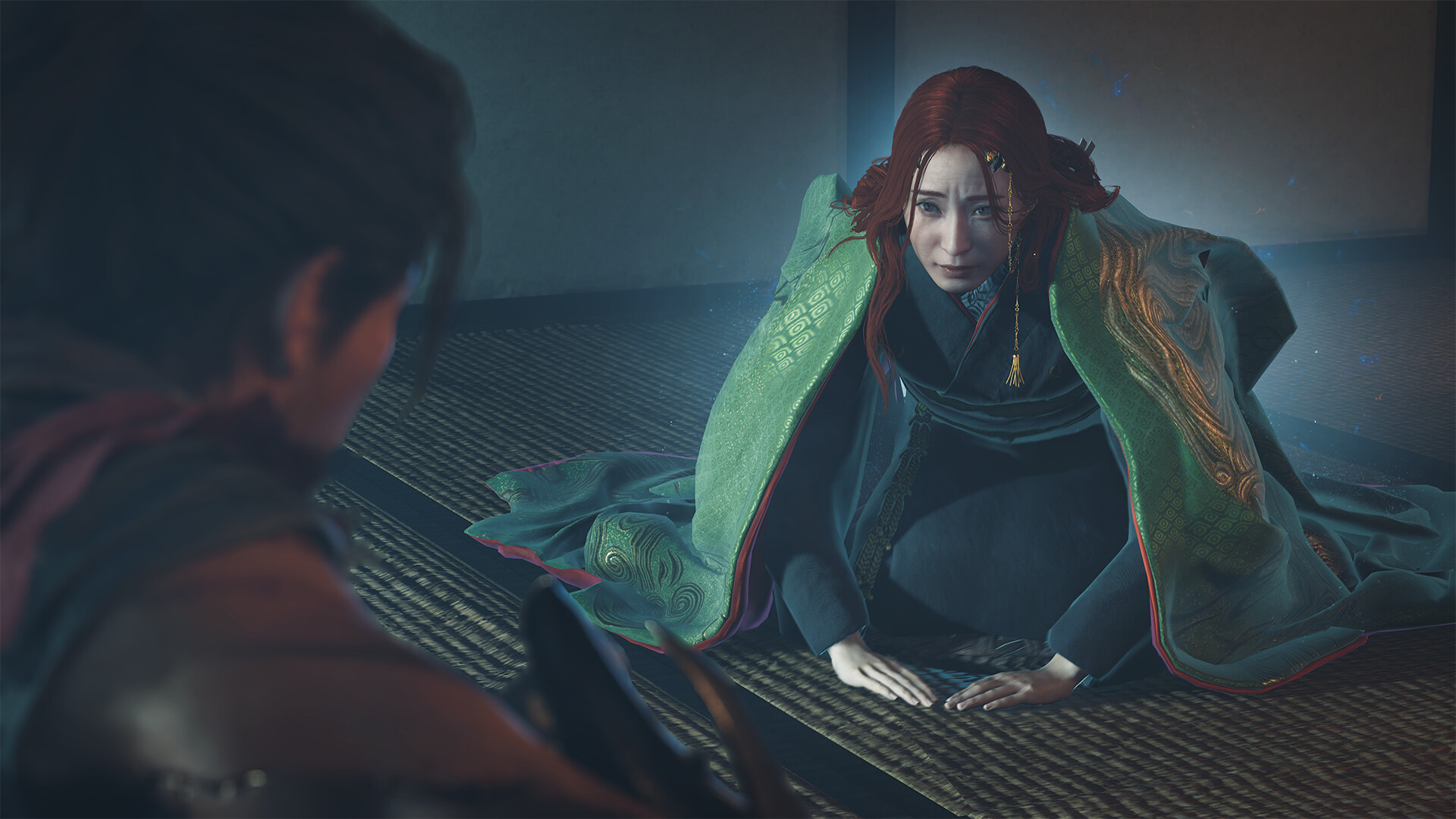 The Oni Lady appearing before Musashi in Onimusha: Way of the Sword